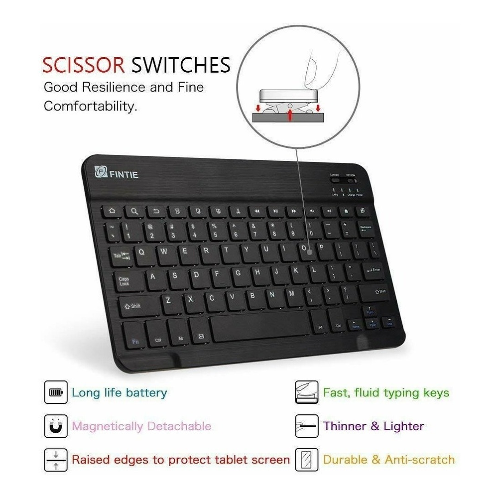 Funda Con Teclado Fintie Para Galaxy Tab S5e 2019 T720 T725 5