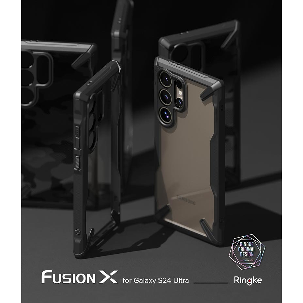 Case Ringke Fusion X Para Galaxy S24 Ultra (2024) Black 4