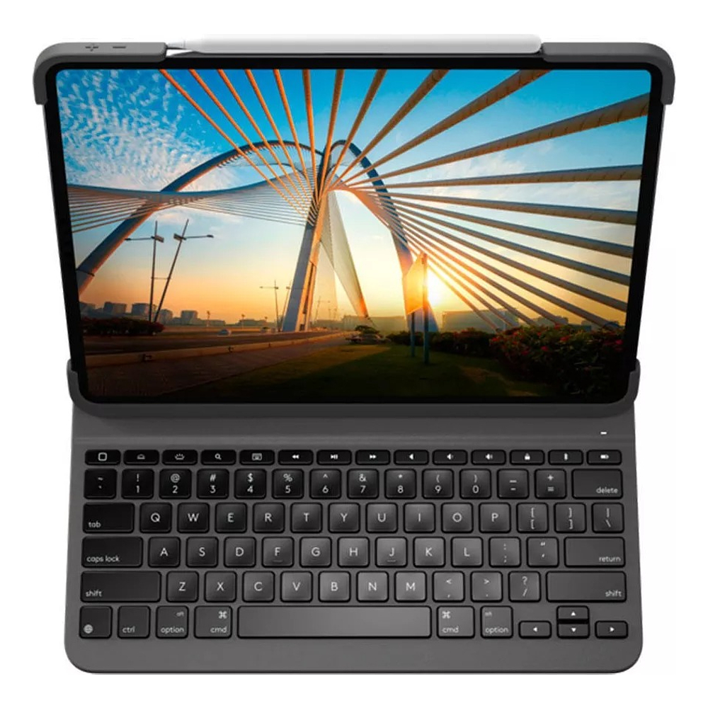 Teclado Logitech Slimfolio Para iPad Pro 12.9 M2 A2436 A2764 3