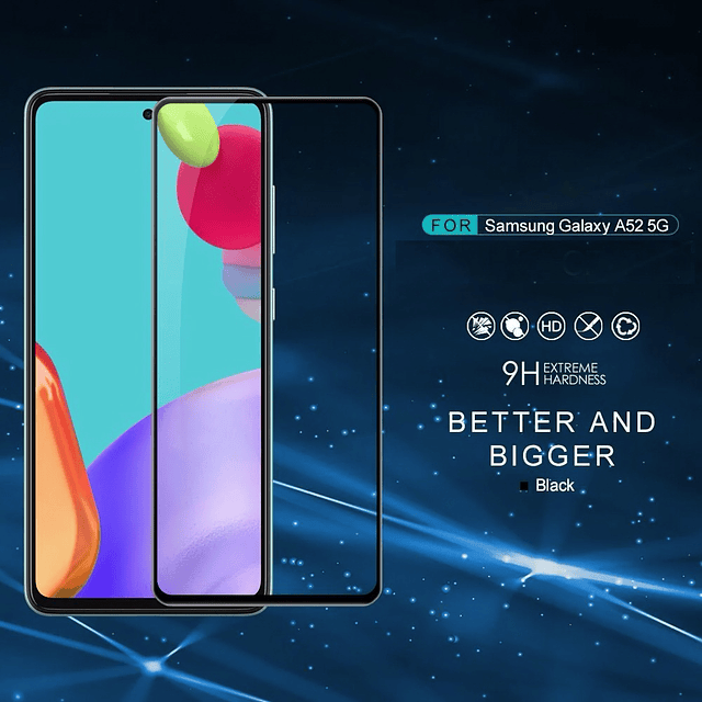 Mica Protector De Vidrio Templado 9d Para Galaxy A72 A72 5G