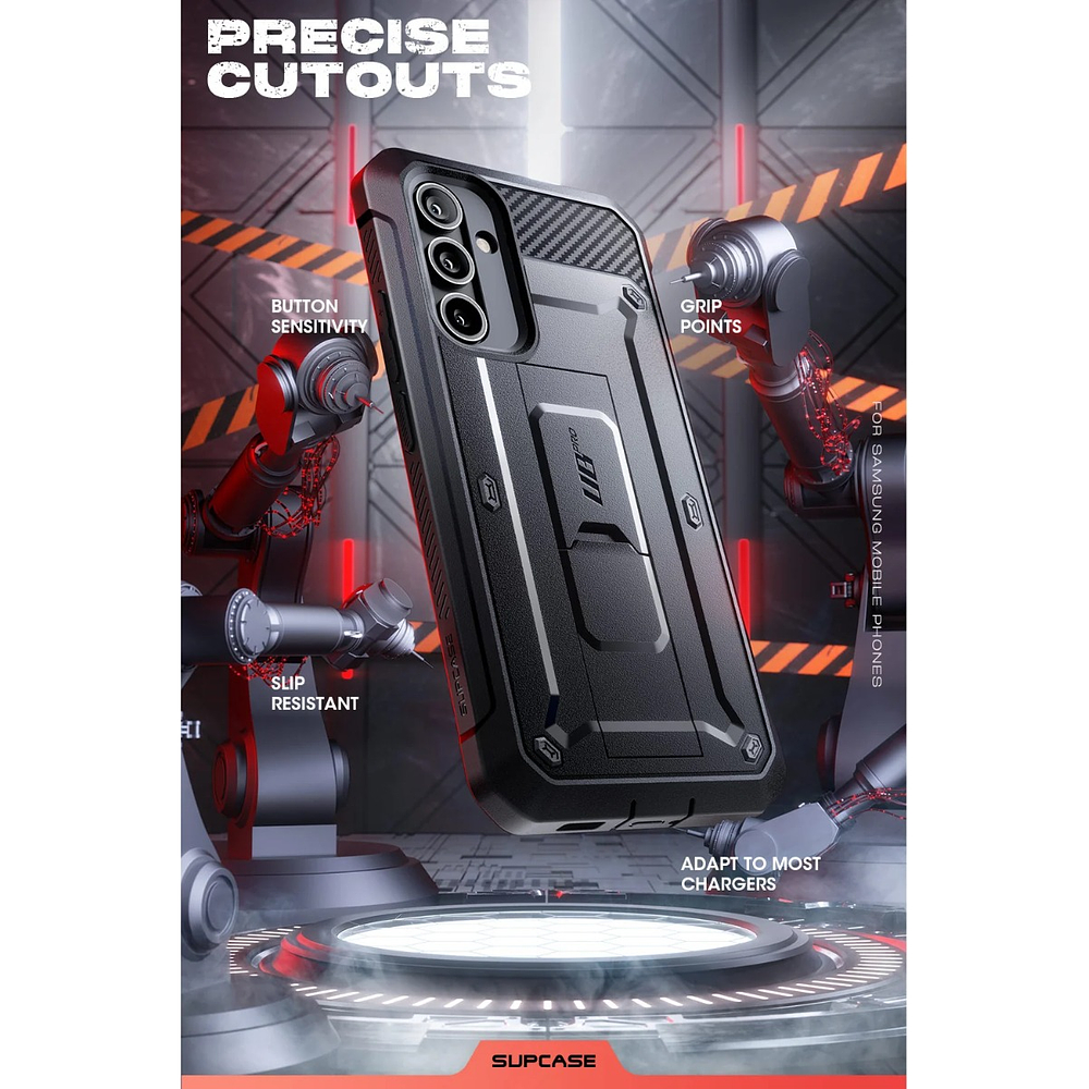 Case Militarizado 360° Supcase Para Galaxy A54 5g Negro 6