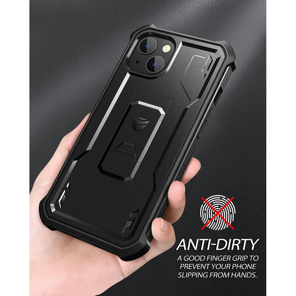 Case Protector 360° Para iPhone 14 Normal 6.1 Dexnor (negro) 6