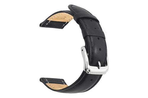 Berfine Correa De Cuero Genuino Para Galaxy Watch6 Watch7 40mm Black