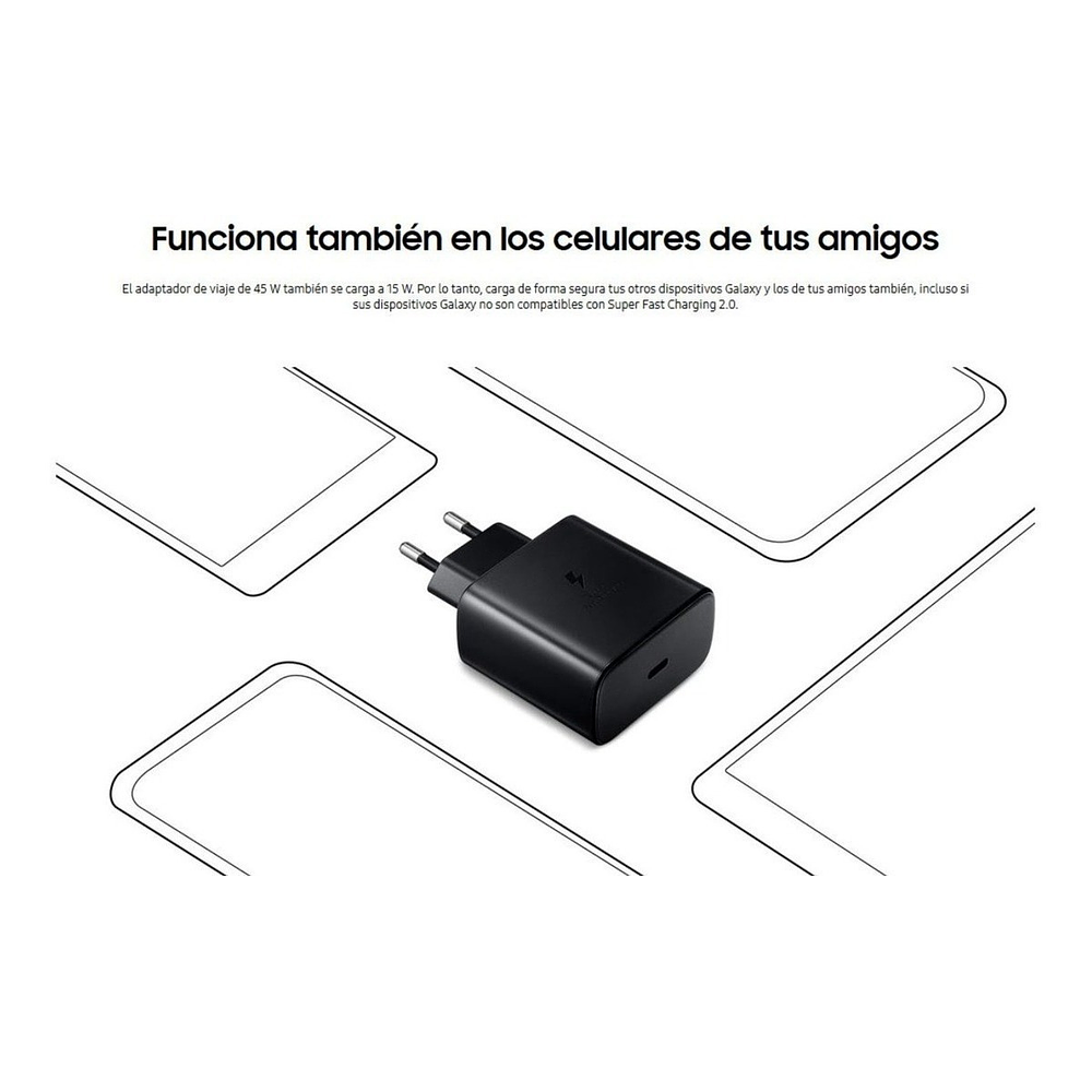 Cargador Samsung 45watts Para Galaxy Flip4 Flip 4 (round) 3