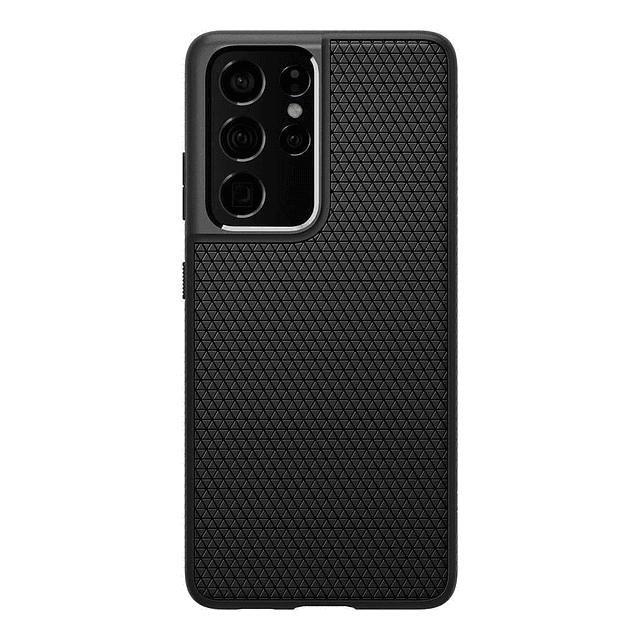 Case Spigen Liquid Air Para Galaxy S21 Ultra 2021 Negro Mate