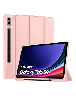 Case Funda Para Galaxy Tab S9 Plus X810 X816 Estuche Rosa