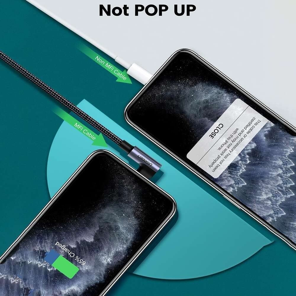 Ugreen Cable Lightning Usb C Para iPhone X Xr Xs Max (1m) 3