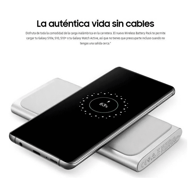 Samsung Batería Externa Inalámbrica Wireless Battery Pack 10,000mAh (USB Type C Version) Para Galaxy S24 Plus Ultra