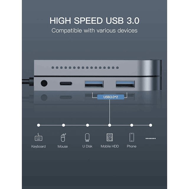 Baseus Adaptador Hub Usb C Hdmi Para iPad Pro 11 12.9 2018