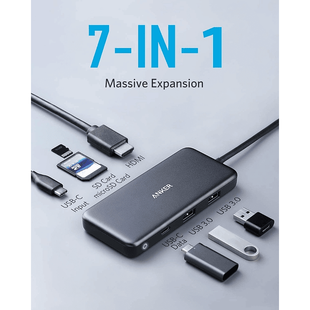 Anker Adaptador Hub 7en1 Usb C Hdmi Sd Para Macbook Pro Air