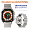 Correa De Acero Inoxidable Para Apple Watch Ultra 1/2 49mm Flat