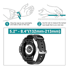 Correa + Case Vevexiao Rugged Para Galaxy Watch5 40mm Negro 6