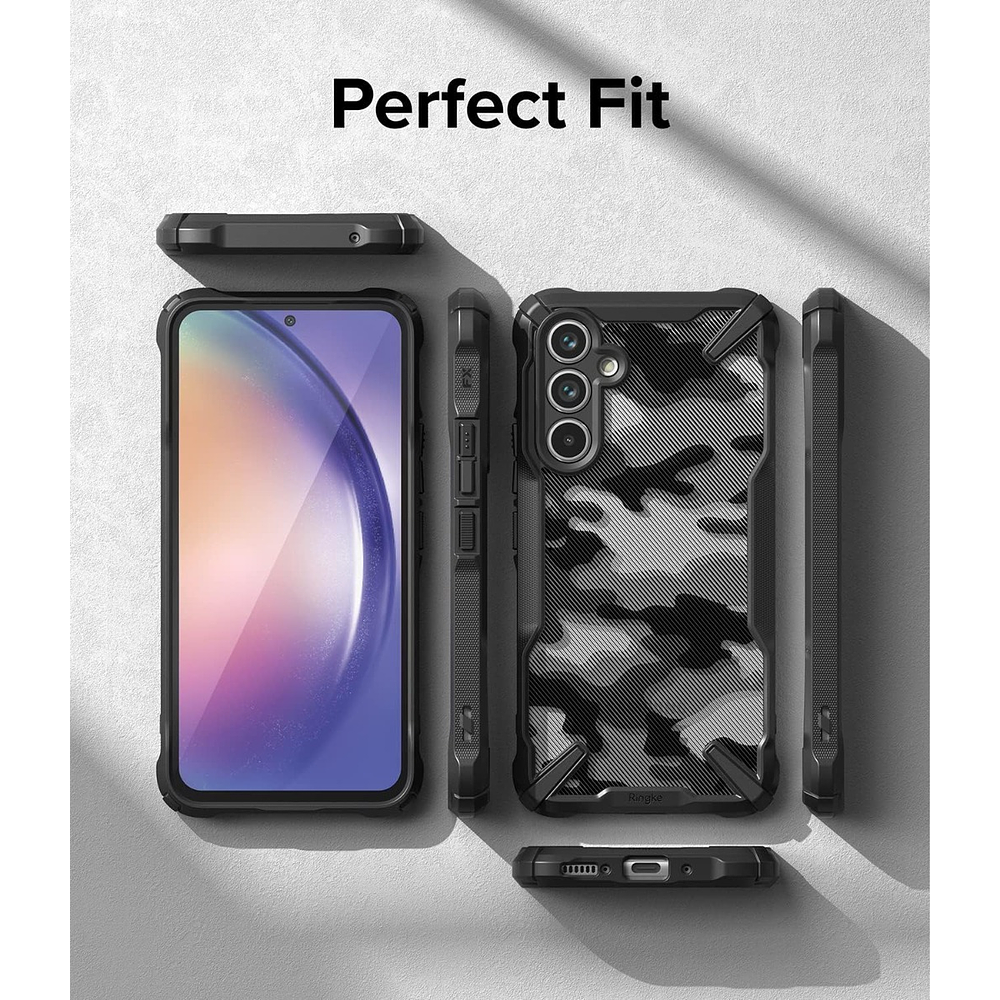 Case Ringke Fusion X Para Galaxy A54 5g (2023) Camo Black 7