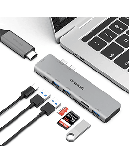 Adaptador Hub Upgrow Usb C 7en2 Para Macbook Pro 14 A2779