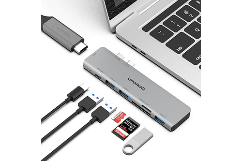 Adaptador Hub Upgrow Usb C 7en2 Para Macbook Pro 14 A2779