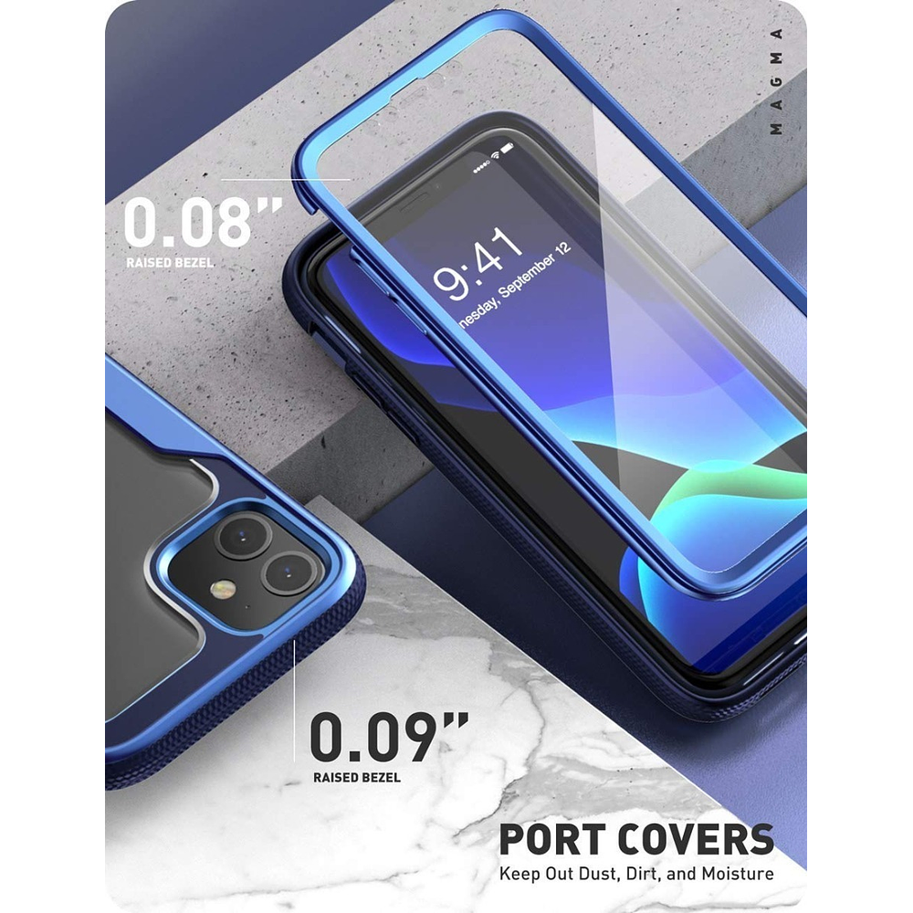 Case I-blason Magma  Para iPhone 11 6.1 Protector 360° Azul 6