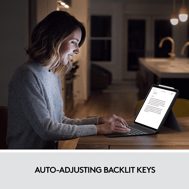 Teclado Logitech Combo Touch Para iPad Pro 11 A2301 A2460 3Gen M1 (2021)