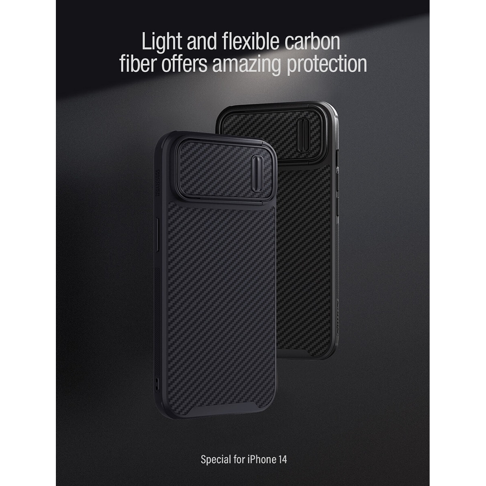 Case Nillkin Fibra Carbon S Para iPhone 13 Normal 6.1 3