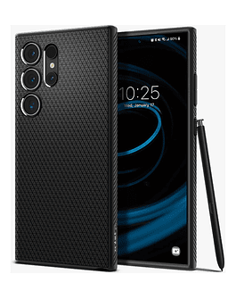 Case Spigen Liquid Air Para Galaxy S24 Ultra 2024 Negro Mate