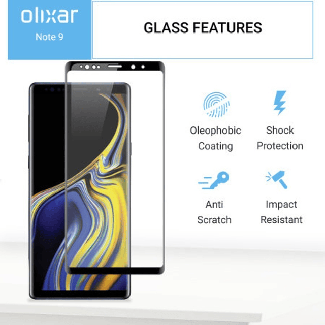 Mica Glass Templado 3d Glass Para Galaxy Note 9 8