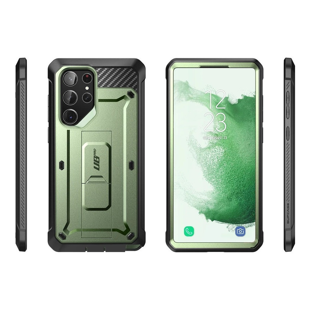 Case Supcase UB Pro Para Galaxy S23 Ultra Protector 360° - Verde 5