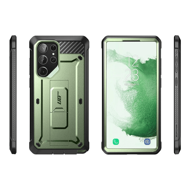 Case Supcase UB Pro Para Galaxy S23 Ultra Protector 360° - Verde