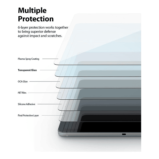 Mica Vidrio Ringke Glass Para Galaxy Tab S9 Fe Plus X610