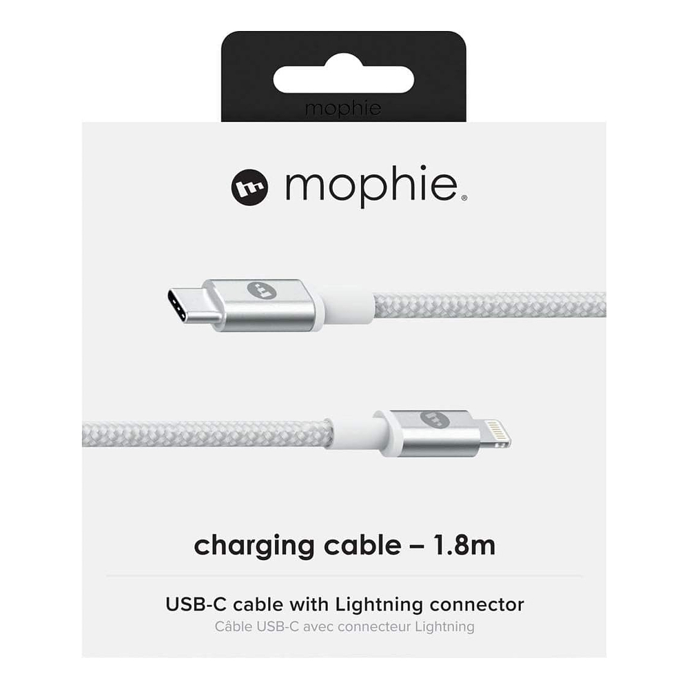 Mophie Cable Usb C Lightning 1.8m De Kevlar Y Nylon Trenzado 4