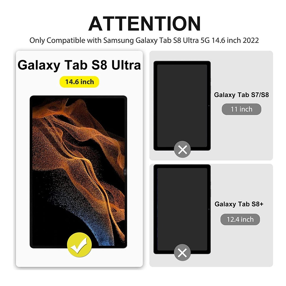 Mica Vidrio Sparin 2pack Para Galaxy Tab S9 Ultra X910 X916 2