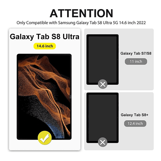 Mica Vidrio Sparin 2pack Para Galaxy Tab S9 Ultra X910 X916