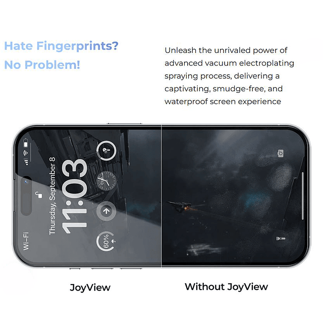 Mica Mate Protector De Pantalla Benks JoyTouch Para iPhone 15 Pro Max 6.7 (For Gaming)