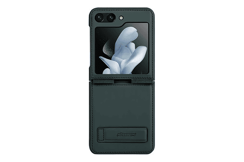 Case Funda Para Galaxy Z Flip 5 Flip5 De Cuero Con Parante