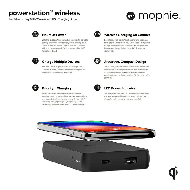 Mophie Batería Inalámbrica Para iPhone 11 Pro Max Xs Xr 8