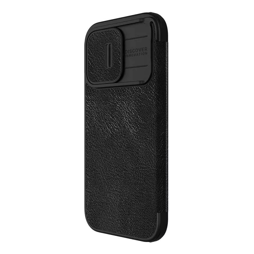 Case Nillkin Qin Pro Para iPhone 15 Pro 6.1 Flip Cover 3