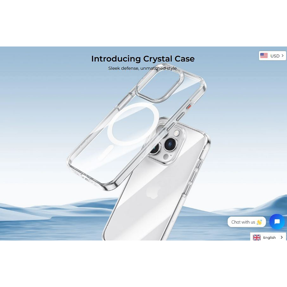 Benks Magsafe Crystal Clear Case Para iPhone 15 Pro 6.1 Clear 2