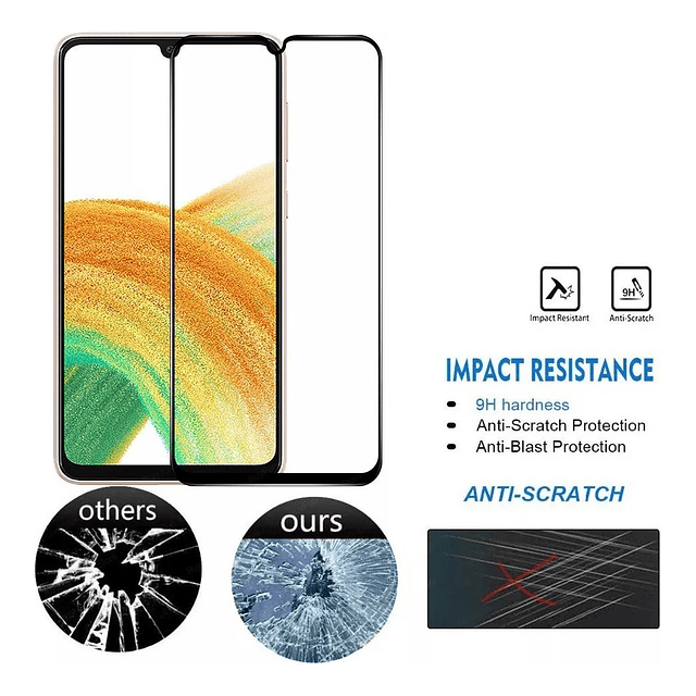 Mica Glass Protector De Pantalla Para Galaxy A33 (2022)