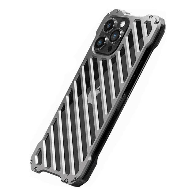 Case Funda De Metal Con Pernos Para iPhone 15 Pro Max 6.7