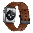 Correa De Cuero Platinum Para Apple Watch 1 2 3 42mm Papaya 3