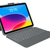 Case Con Teclado Touch Para iPad 10ma Gen A2696 A2757 Carbón