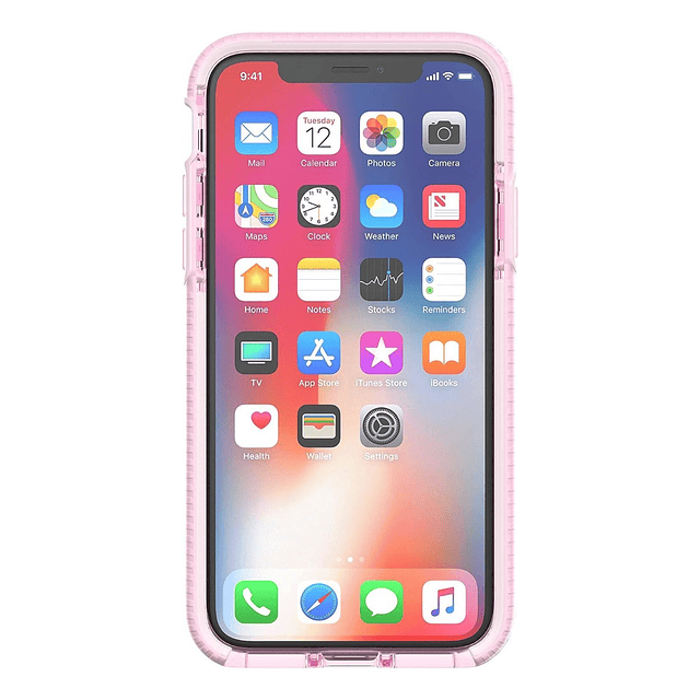 Case Tech21 Evo Check Para iPhone X / Xs 5.8 Rosado