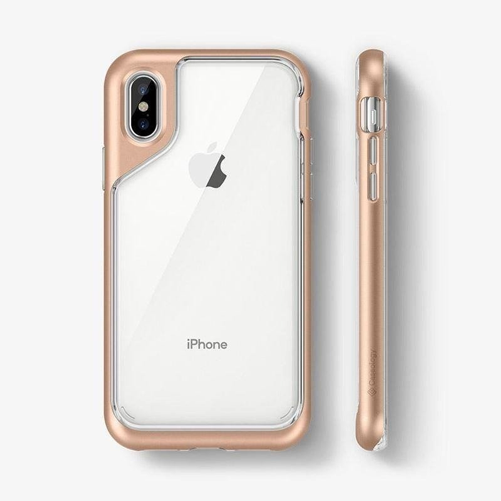 Case Caseology Skyfall  Para iPhone X 5.8  Dorado 2