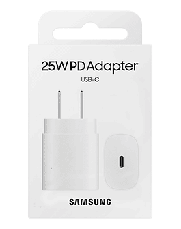 Samsung Cargador de Pared 25watts Para Galaxy S20 Fe Fan Edition 25w (solo cubo) Blanco