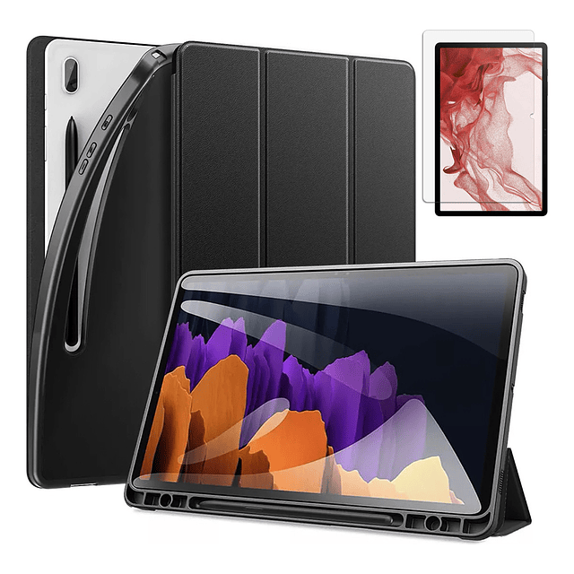 Case + Mica Para Galaxy Tab S8 11 X700 / Tab S7 11 T870