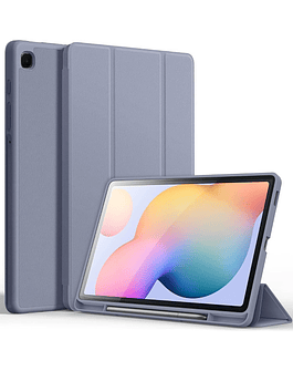 Case Para Galaxy Tab S6 Lite P610 P615 (2020) / P613 P619 (2022) / P620 P625 (2024) Con Portalápiz Grisaceo