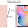 Case Para Galaxy Tab S6 Lite P610 P615 (2020) / P613 P619 (2022) / P620 P625 (2024) Con Portalápiz Rosa Oro