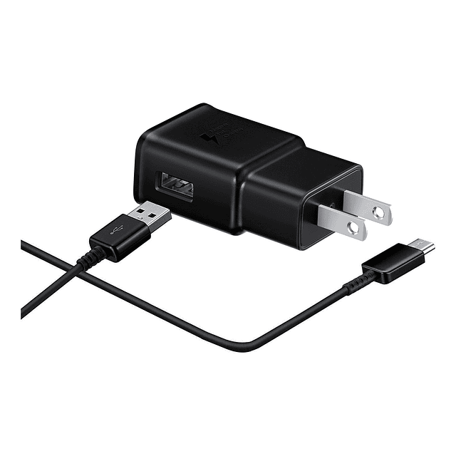 Samsung Cargador de Pared 15watts Para Galaxy S10 Plus S9 Normal S9 Plus S8 Plus Note 9 8 con Cable USB-C a USB-A (sin caja)