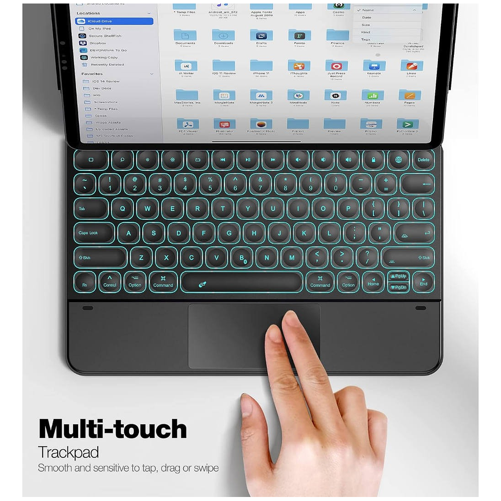 Teclado Magnético Dracool Español Para iPad Pro 12.9 M2 A2437 A2766 3