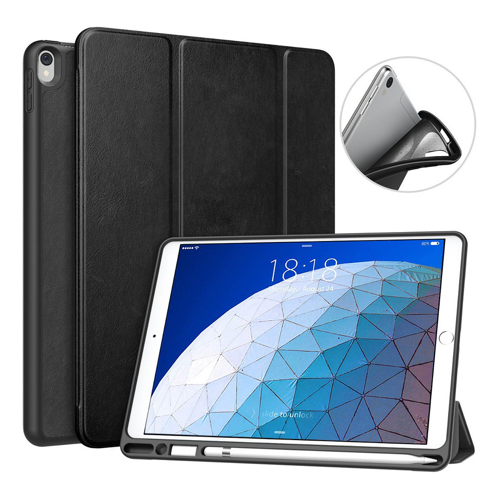 Moko Leather Case Para iPad Air 3 A2123 A2152 C/ Pen Holder 1