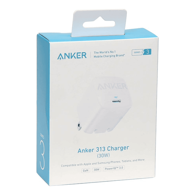 Cargador De Pared Anker 30w Para iPad Pro 12.9 3Gen 2018 /  iPad Pro 12.9 4Gen 2020 /  iPad Pro 12.9 5Gen M1 2021 /  iPad Pro 12.9 6Gen M2 2022