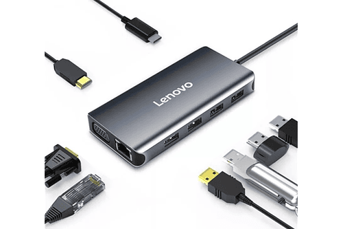 Adaptador Hub 8en1 Lenovo Usb C Para Galaxy Tab S9 11 X710